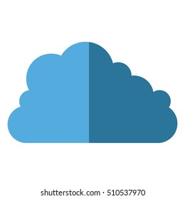 Isolated weather cloud design
