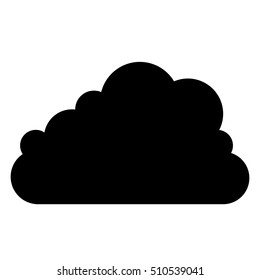 Isolated weather cloud design