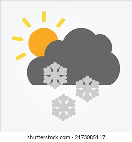 Isolated Weather Icons EPS 10 Free Vector Graphic