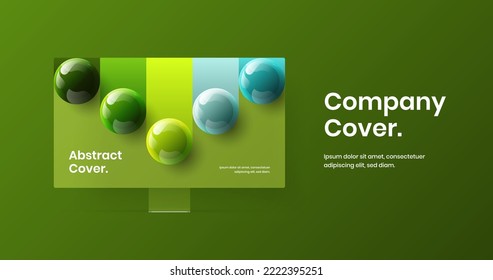 Isolated web banner design vector layout. Abstract monitor mockup landing page illustration.
