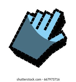 isolated web hand connection