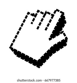 isolated web hand connection