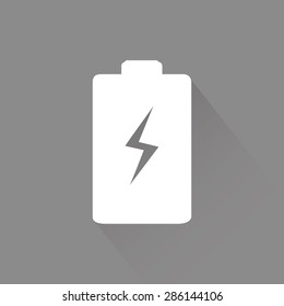 Isolated web icon on a grey background. Vector illustration