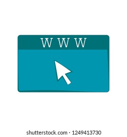 Isolated website icon. Internet. Vector illustration design
