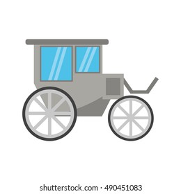 Isolated wedding car design