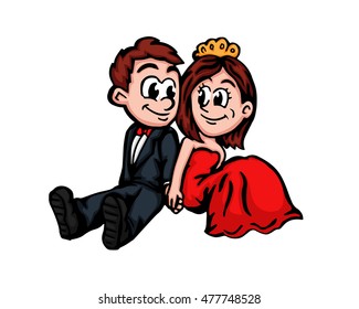 Isolated Wedding Couple Character - Precious Wedding Moment