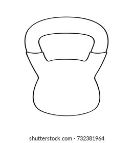 Isolated weight icon on a white background, Vector illustration