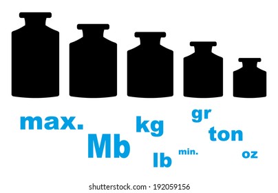 Isolated Weights Icons