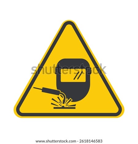 Isolated welding mask and goggles with electric sparks, symbolizing the precision, strength, and craftsmanship of construction and engineering welder