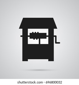 Isolated Well Icon Symbol On Clean Background. Vector Rural Element In Trendy Style.