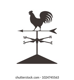 Isolated wether cock. Vector design symbol