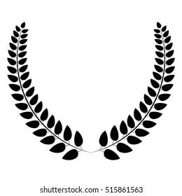 Isolated wheat ear design