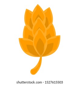 Isolated wheat icon over a white background - Vector illustration
