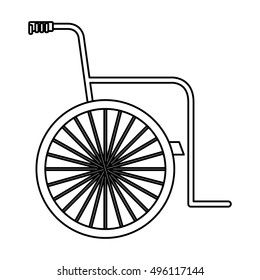 Isolated wheelchair for disabled people design