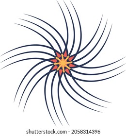 Isolated whirl colorful vector design in eps 10