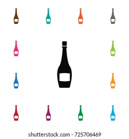 Isolated Whiskey Icon. Rum Vector Element Can Be Used For Whiskey, Rum, Bottle Design Concept.