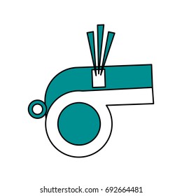 isolated whistle icon image