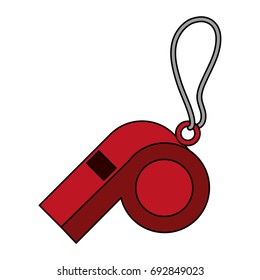 isolated whistle icon image