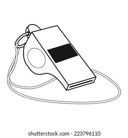an isolated whistle on a white background