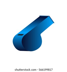 Isolated whistle on a white background, Vector illustration