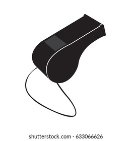 Isolated whistle on a white background, Vector illustration