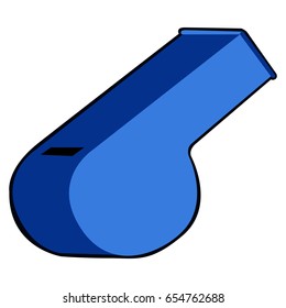 Isolated whistle on a white background, Vector illustration
