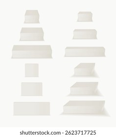 Isolated White Box Mockup EPS Vector EPS Vector