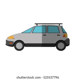 Isolated white car design