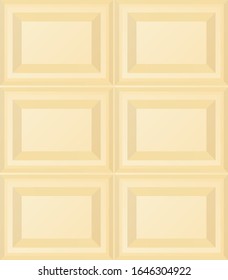 Isolated white chocolate illustration material.