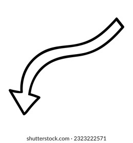 Vector de transición de flecha de historieta blanca aislada