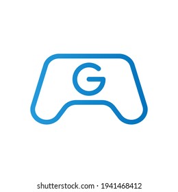 Isolated in white. Gradient icon. Games icon