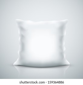 Isolated white pillow, eps 10