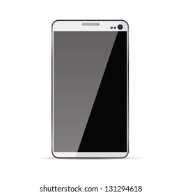 Isolated white smart phone vector EPS10