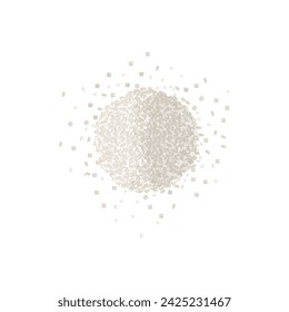 Isolated white sugar vector illustration logo