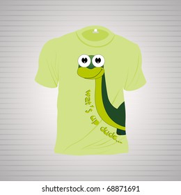 isolated white tshirt on grey background, illustration