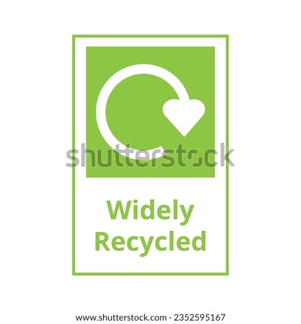 Isolated Widely Recycled Symbol
Vector