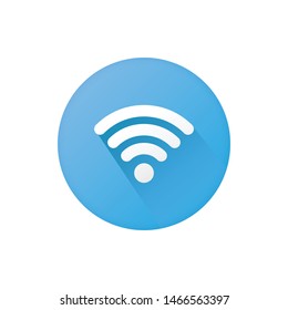 isolated wifi icon vector. flat icon button. 