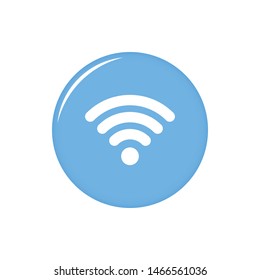 isolated wifi icon vector. modern 3d icon button. 