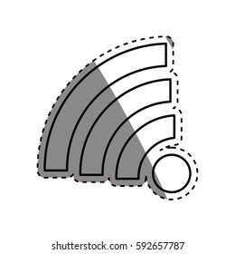 Isolated wifi symbol icon vector illustration graphic design