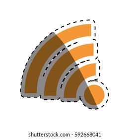 Isolated wifi symbol icon vector illustration graphic design
