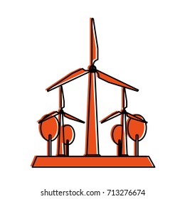 Isolated wind mill design