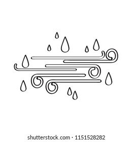 Isolated wind weather icon