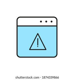 Isolated window computers tecnology online icon- Vector