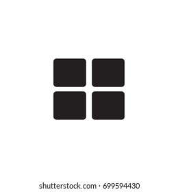 Isolated Window Icon Symbol On Clean Background. Vector Casement Element In Trendy Style.