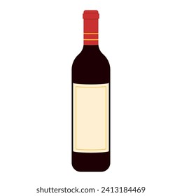Isolated wine bottle icon Vector illustration