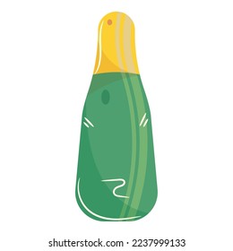 Isolated wine bottle sketch icon Vector