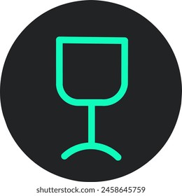 Isolated wine glass icon vector illustration.stock vector