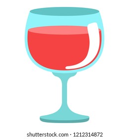 Isolated wine glass image. Vector illustration design