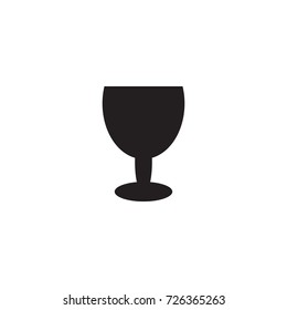 Isolated Wine Icon Symbol On Clean Background. Vector Goblet Element In Trendy Style.