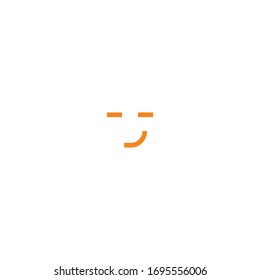 Isolated Winking Face Emoji, Emoticon, Vector Icon, Pictogram - Vector